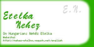 etelka nehez business card
